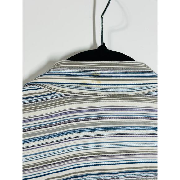 Tommy Bahama Silk Button Down Light Weight Long Sleeve Casual Preppy Men Large - Picture 6 of 9